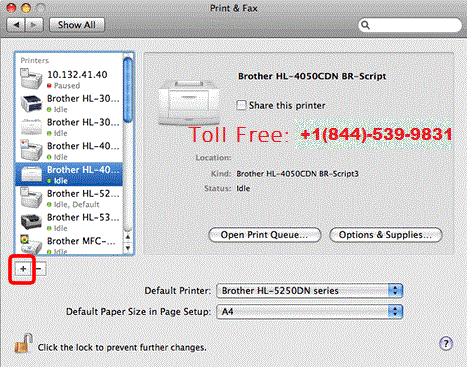 Adding Brother Printer in your Mac