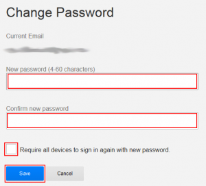 Reset Netflix Password